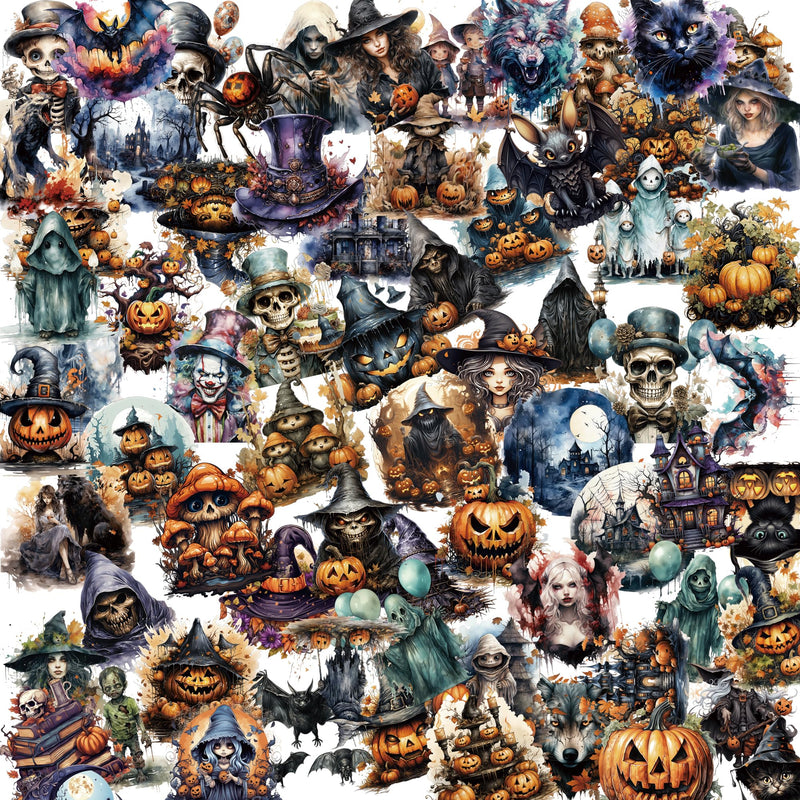 Halloween Vinyl Stickers – 110 Pack