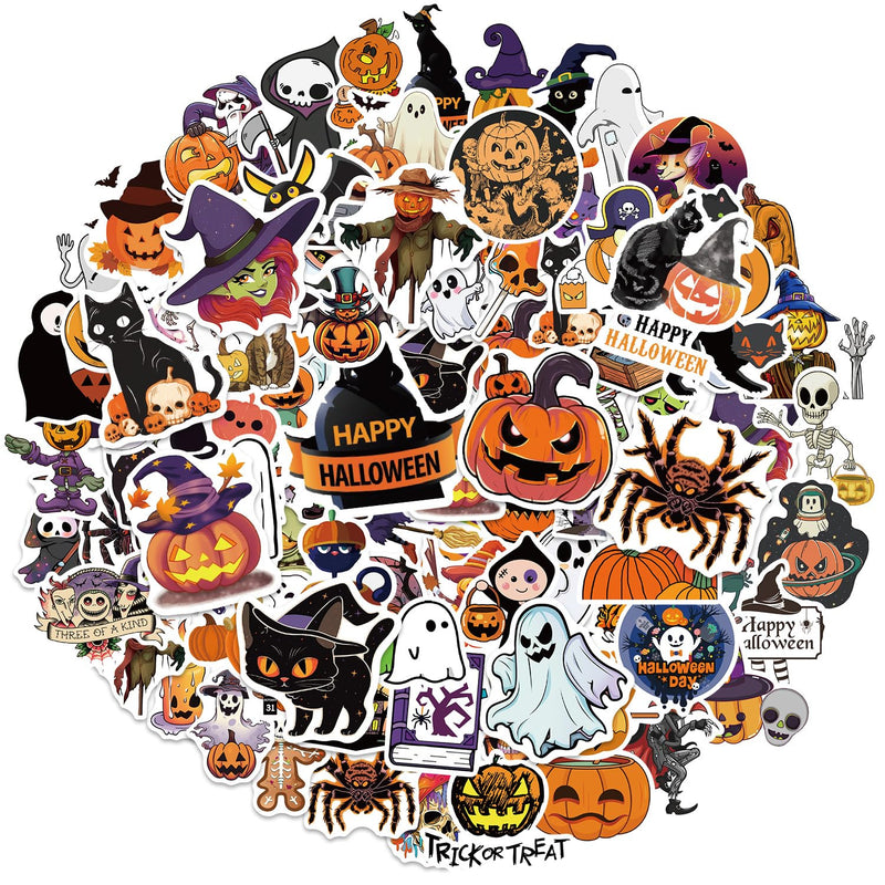Halloween Vinyl Stickers – 100 Pack