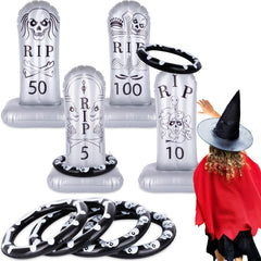 Halloween Tombstone Ring Toss Game – Set of 4