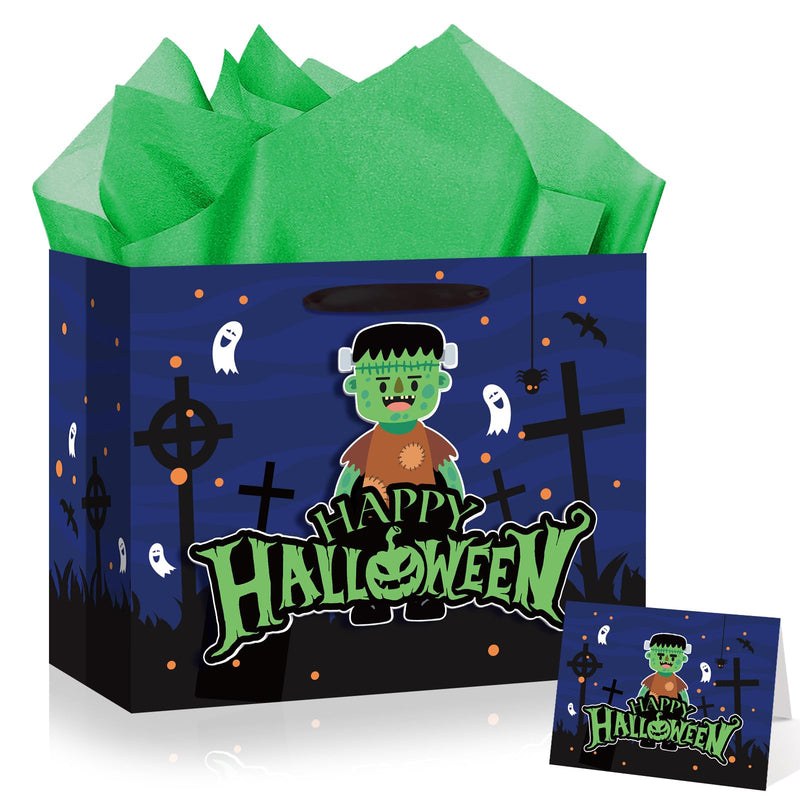 Halloween 3D Zombie Gift Bag with Tissue and Card