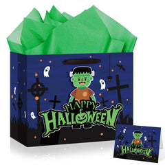 Halloween 3D Zombie Gift Bag with Tissue and Card