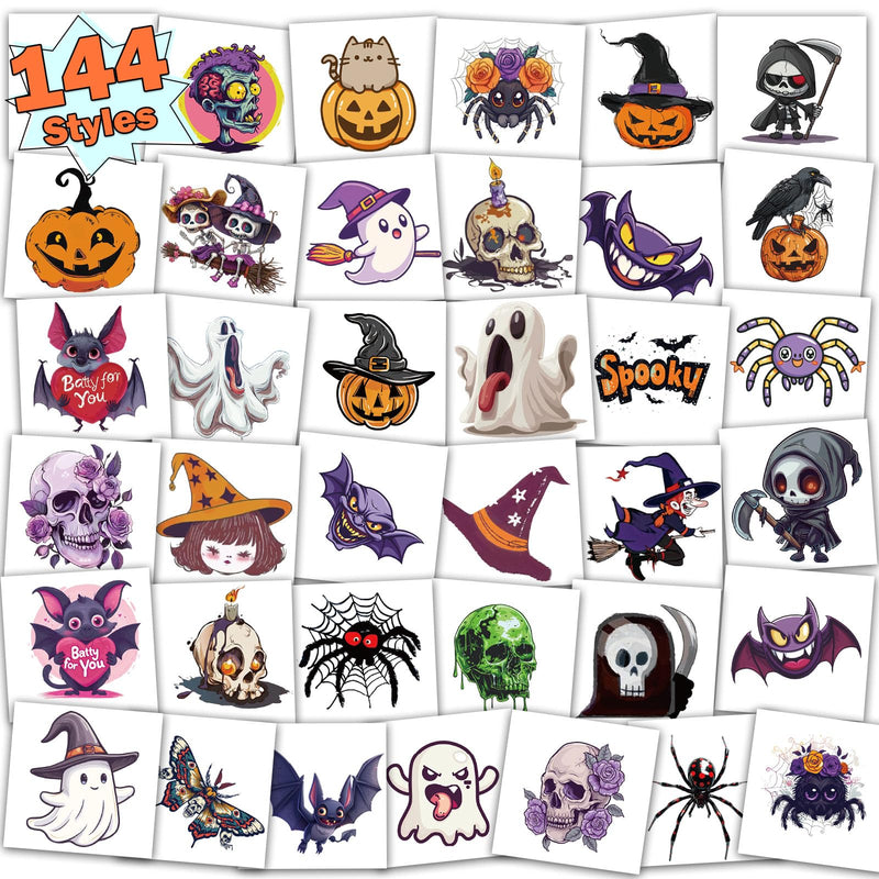 Kids' Halloween Temporary Tattoos – 144 Styles