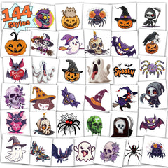 Kids' Halloween Temporary Tattoos – 144 Styles