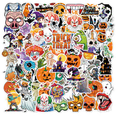 Glitter Halloween Stickers – 100 Pack
