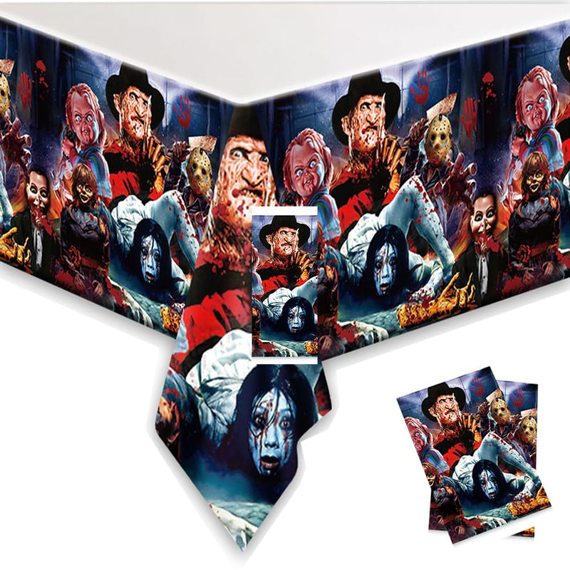 Scary Halloween Tablecloths – 2 Pack (43 x 71 in)
