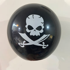 Halloween Skull Black Balloons