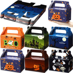 Halloween Treat Boxes with Handles – 36 Pack