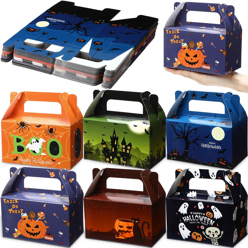 Halloween Treat Boxes with Handles – 36 Pack